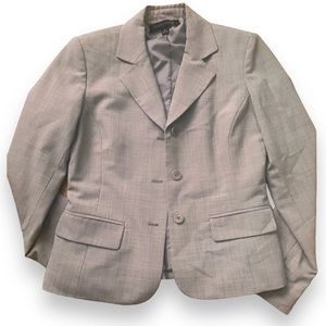 Anne Klein Blazer Gray/Brown Size Small